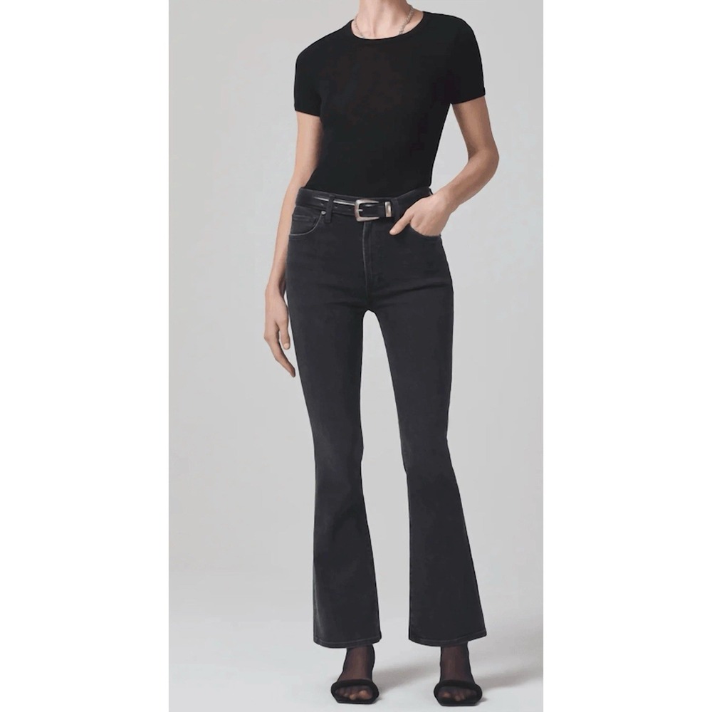 Citizens of Humanity Lilah Bootcut Jeans ~Women's 31~ Black Hi-Rise Stretch